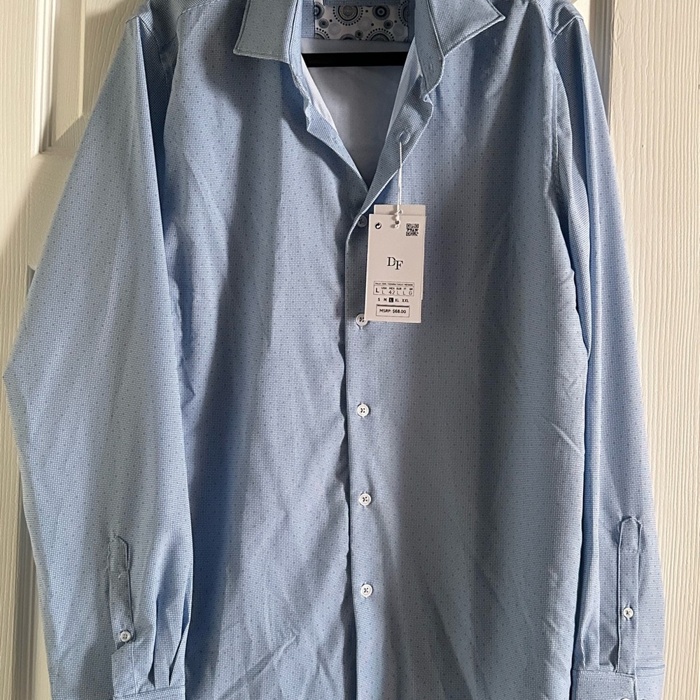 Denim & Flower Light Blue Dress Shirt